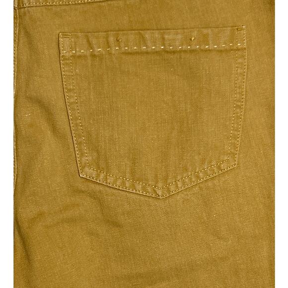 Pilcro Women’s 30 Mustard Linen Blend Straight Leg Casual Pants Zip Front - Picture 5 of 6